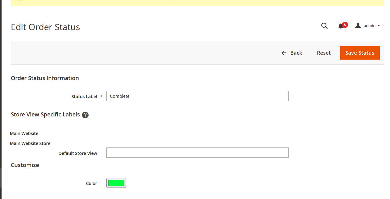 Color Option Field