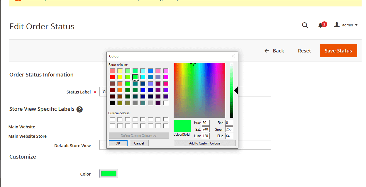 Color Picker Option