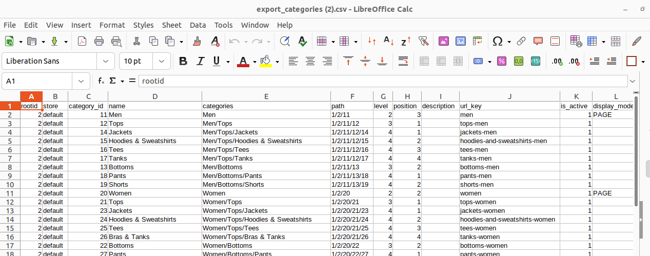 Export CSV File